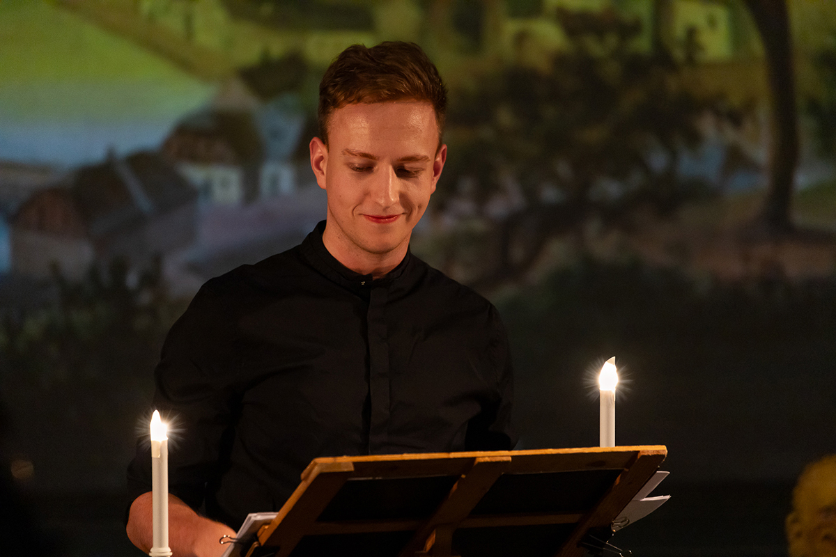 Festival Baroko – František Max Kníže: Písně pro jeden hlas při kytaře, 5. června 2024, Vlastivědné muzeum v Olomouci – Ondřej Benek (foto Michal Málek)