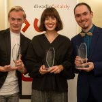Liberecká Thálie, 27. srpna 2023 – Richard Svoboda, Karolína Baranová a Hynek Grania (foto Valentina Havlová)