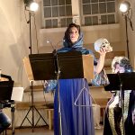 Marek Kopelent: Musica aneb Prastarý příběh, který andělé přenášejí z času do času, 30. září 2023, Galerie HAMU – Martin Daněk, Irena Troupová a Dušan Sitek (zdroj Pontes musici)
