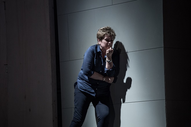 R.Strauss: Elektra - záběr ze zkoušky - Susan Bullock (Elektra) - ND 2016 (foto Josef Rabara)