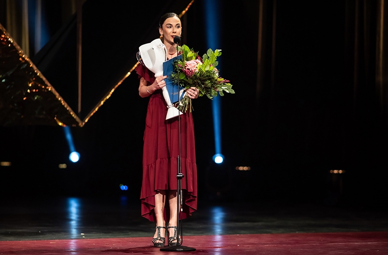 Ceny Thálie 2022, slavnostní předání cen 8. října 2022 – Natalia Adamska (foto Lucie Maceczková)
