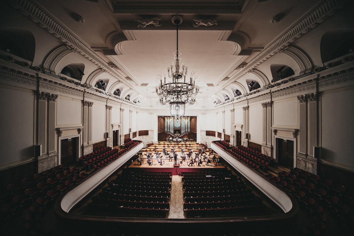 Interiér sálu Varšavské filharmonie (zdroj Janáčkova filharmonie Ostrava)
