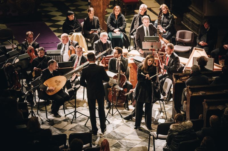 Jan Dismas Zelenka: Il serpente del bronzo – Adam Viktora, Elvira Bill, Ensemble Inégal, 24. března 2024, Brno (zdroj Velikonoční festival duchovní hudby)