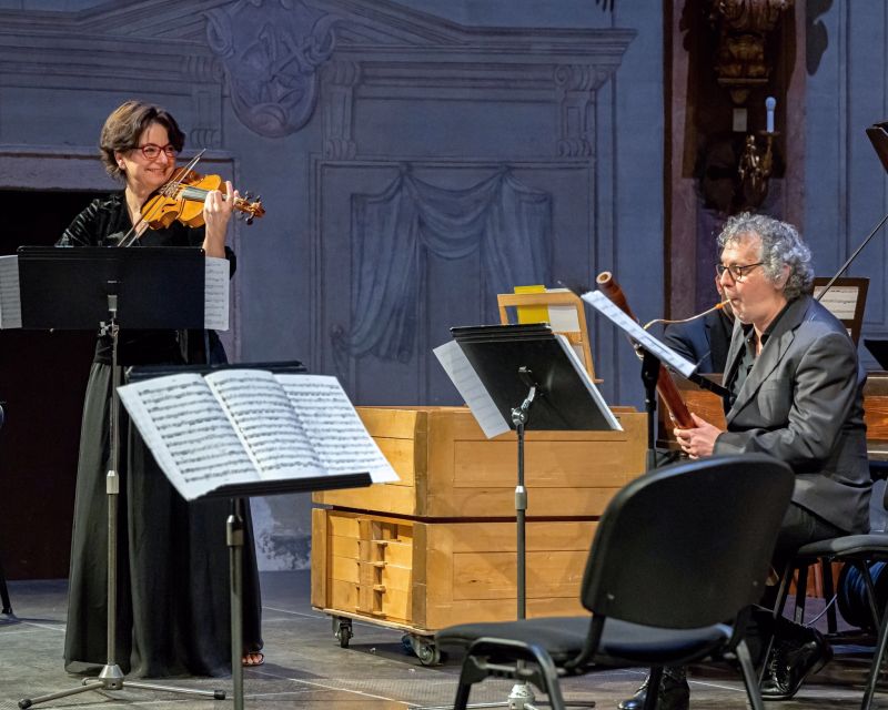 Jan Dismas Zelenka: Triové sonáty – Helena Zemanová,  Pablo Kornfeld, Sergio Azzolini, 28. února 2023 (foto Petr Dyrc)