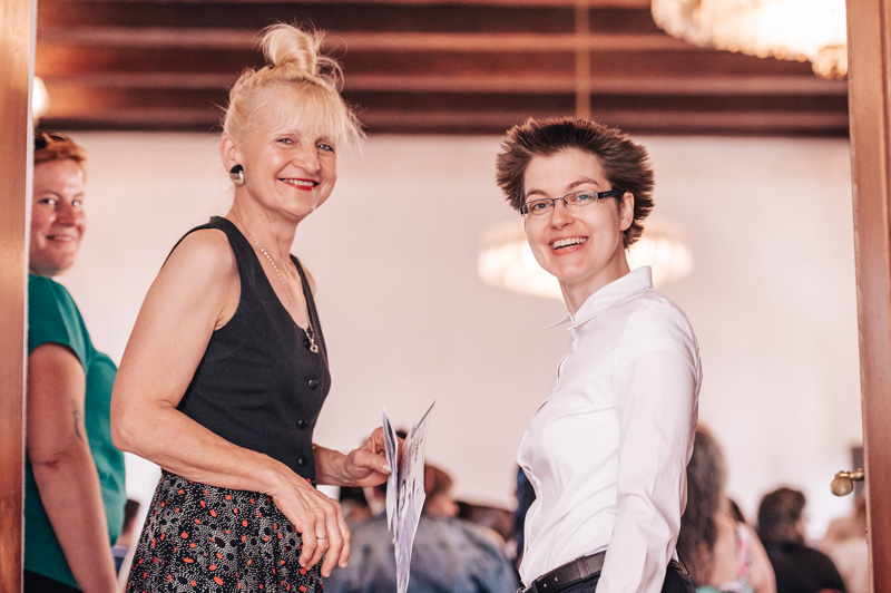 Jana Korbelová a lektorka Veronika Ptáčková (foto Jakub Loula)