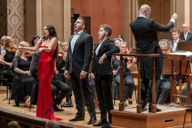 Juliana Grigoryan, Boris Prýgl, Petr Nekoranec, Rastislav Štúr, PKS – Prague Philharmonia, 26. června 2023 (foto Petr Dyrc)