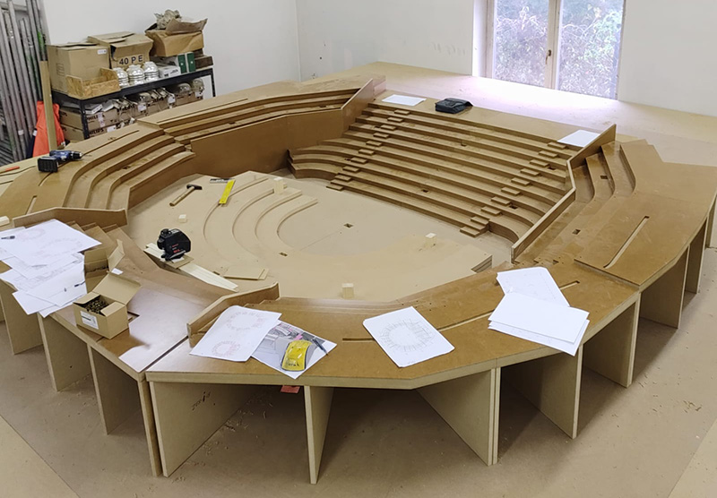 Koncertní sál Ostrava – model (zdroj Janáčkova filharmonie Ostrava)