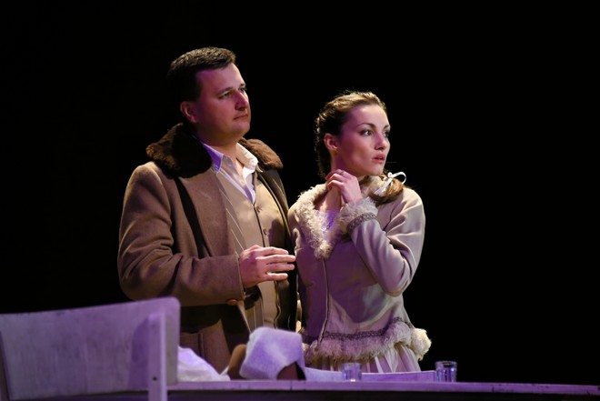Leoš Janáček: Její pastorkyňa - Josef Moravec (Števa Buryja ) a Jolana Slavíková (Karolka) - Divadlo F. X. Šaldy Liberec 2016 (foto Petr Našic)