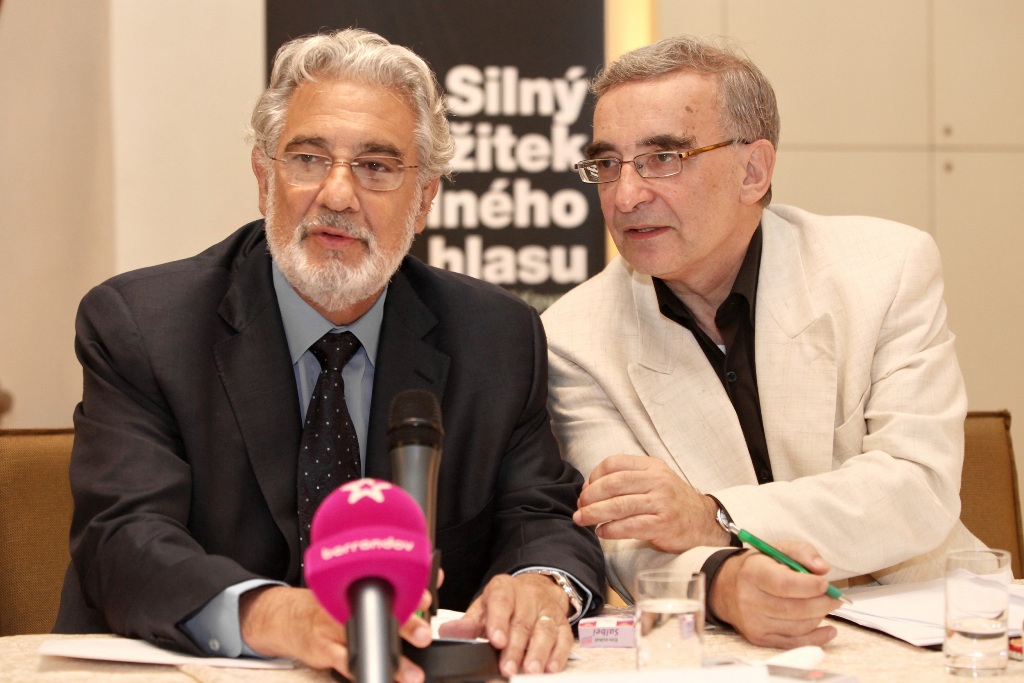 Plácido Domingo a Jiří Vejvoda (foto se svolením Jiřího Vejvody)