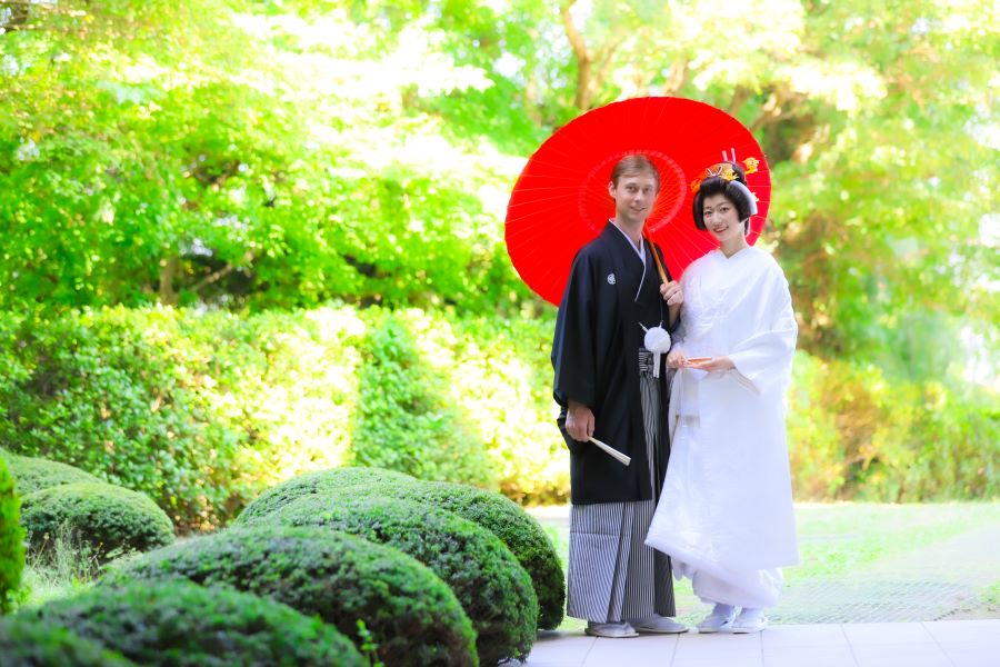 Mami Mołoniewicz na svatbě v japonské tradici (foto archiv respondentky)
