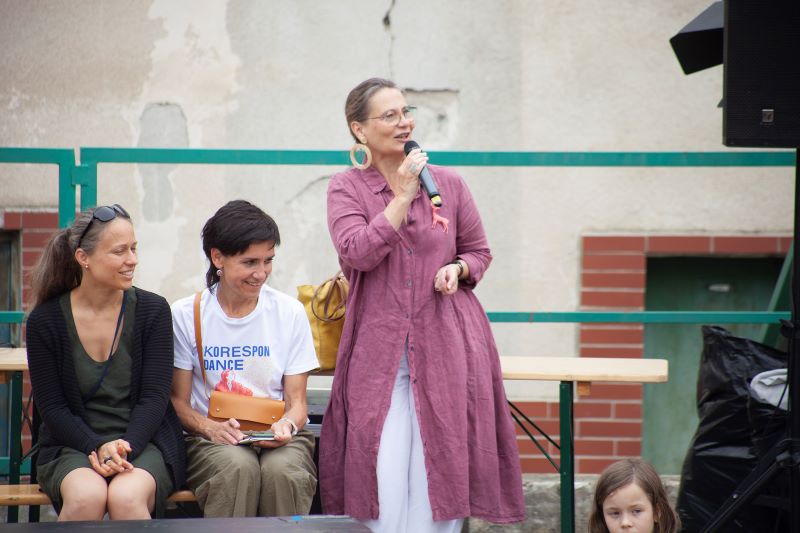 Marie Kinsky na pražské části programu KoresponDance (foto Dragan Dragin)