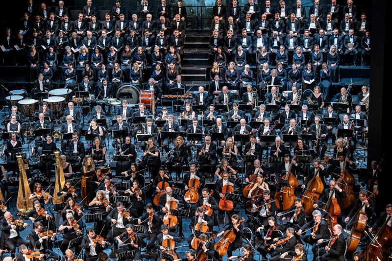 Musica non grata – Arnold Schönberg: Písně z Gurre – Petr Popelka, Symfonický orchestr Českého rozhlasu, Norský rozhlasový orchestr, Český filharmonický sbor Brno, Slovenský filharmonický sbor, 20. června 2023 (foto Michal Fanta)