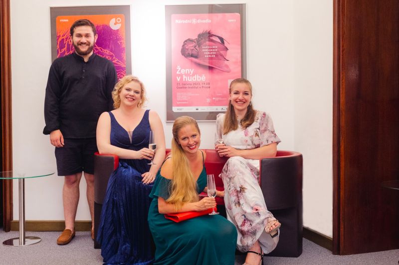 Musica non grata: Ženy v hudbě – Vojtěch Červenka, Tamara Morozova, Viktorie Kaplanová Dugranpere, Monika Jägerová, 21. června 2023 (foto Adam Mráček)
