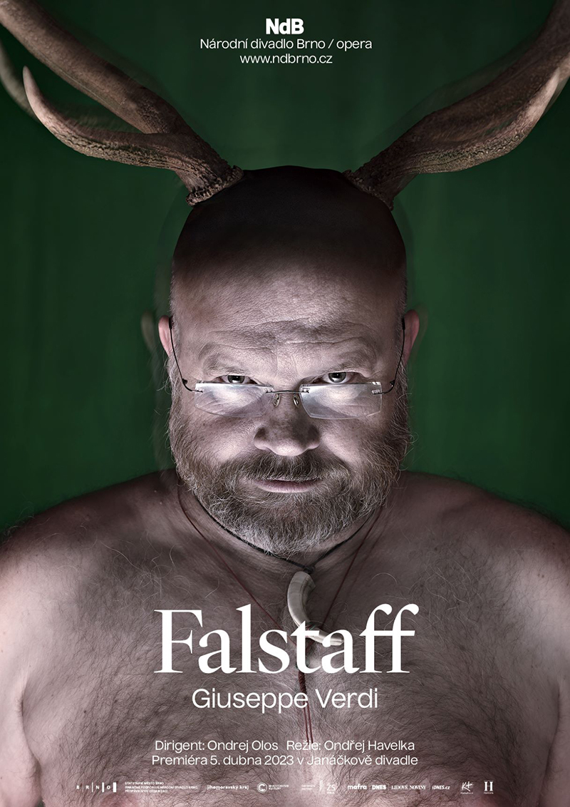 Giuseppe Verdi: Falstaff, plakát Národního divadla Brno (zdroj Národní divadlo Brno)