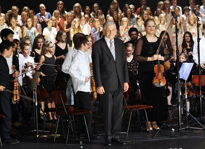 B. Britten: Noemova potopa - Jiří Chvála, Kühnův dětský sbor - Národní divadlo 2016 (foto Hana Smejkalová)