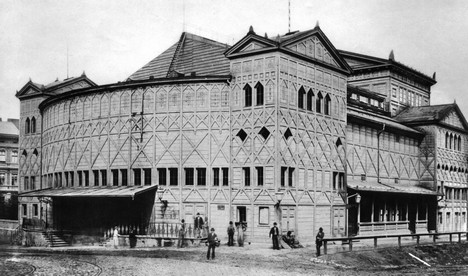 Nové české divadlo, postavené 1876, svého času nejlepší české divadlo v Praze