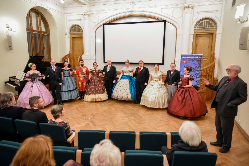 Tomáš Bernhardt při vernisáži výstavy Bedřich Smetana a Plzeň (zdroj Západočeské muzeum v Plzni, p. o., foto Václav Marian)