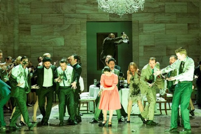 G.Rossini: Otello - John Osborn (Otello), Gaia Petrone (Emilia), Vladimir Dmitruk (Jago), Maxim Mironov (Rodrigo), Arnold Schoenberg Chor - Theater an der Wien 2016 (foto © Werner Kmetitsch)