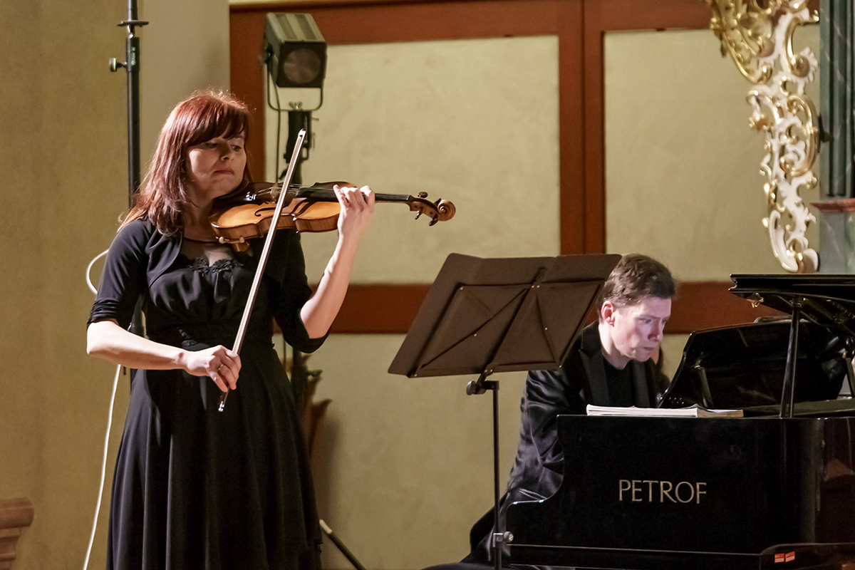 PKF – Prague Philharmonia: K6 Franck. Martinů. Mozart, 20. února 2023 – Romana Špačková a Stanislav Gallin (foto Petr Sapík)