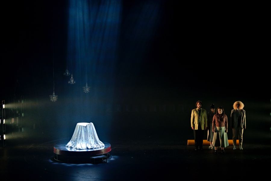 Judith Berkson: Partial Memories – Elliot Menard, Mikaela Elson, Judith Berkson, Vojtěch Šembera, Ostravská banda, 28. června 2022, festival New Opera Days Ostrava (zdroj Ostravské centrum nové hudby)