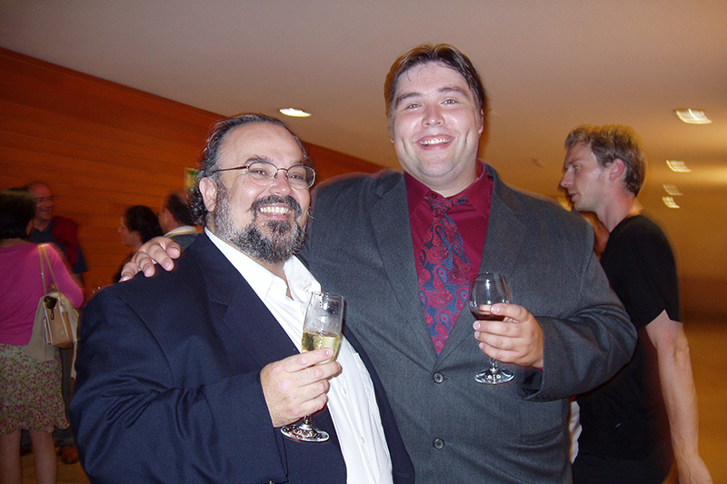 Zdeněk Plech a Francisco Casanova, raut Maškarní ples, San Sebastian, Španělsko, 2004 (foto se souhlasem Zdeňka Plecha)