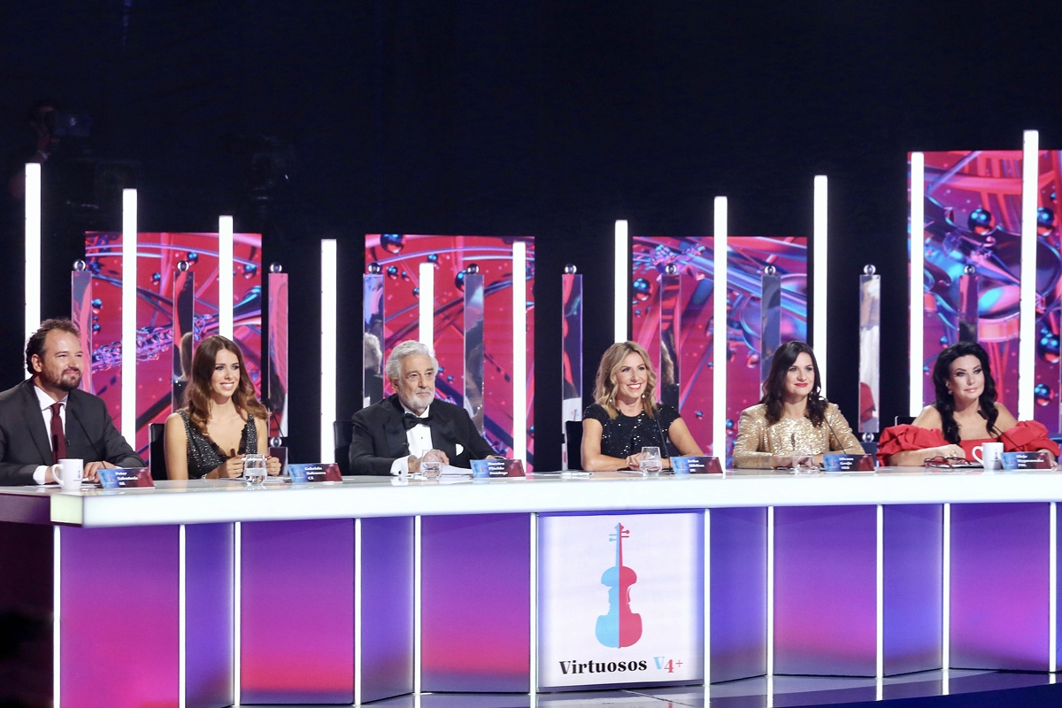 Virtuosos V4+, porotci show roku 2020: Peter Valentovič, Gabriela Boháčová, Plácido Domingo, Erika Miklósa, Silvana Grujic, Alicja Węgorzewska (foto Virtuosos)