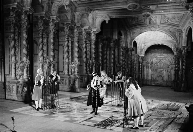 G.Rossini: Signor Kartáč - JD České Budějovice 1958 (foto archiv JD)