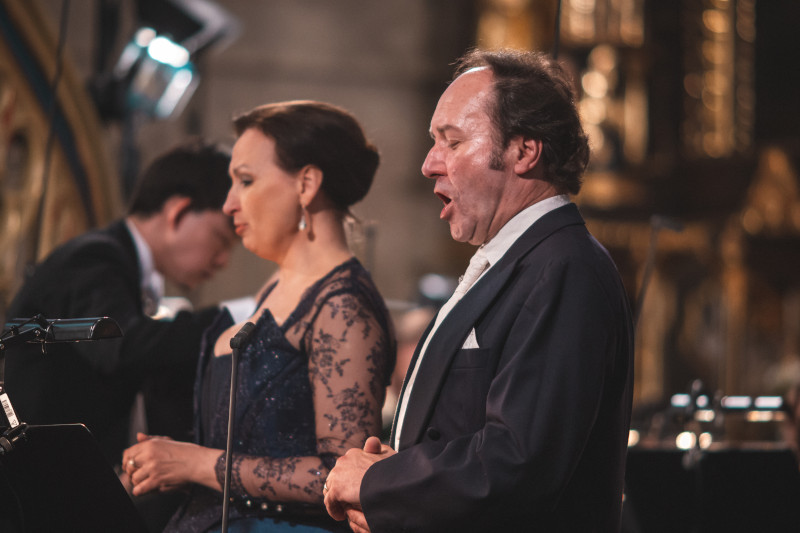 Dana Burešová a Roman Janál - Slavnostní otevření katedrály sv. Bartoloměje (foto Plzeňská filharmonie)