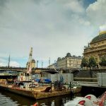Stavba plovoucí scény Prague Sounds 2021 (autor Prague Sounds)