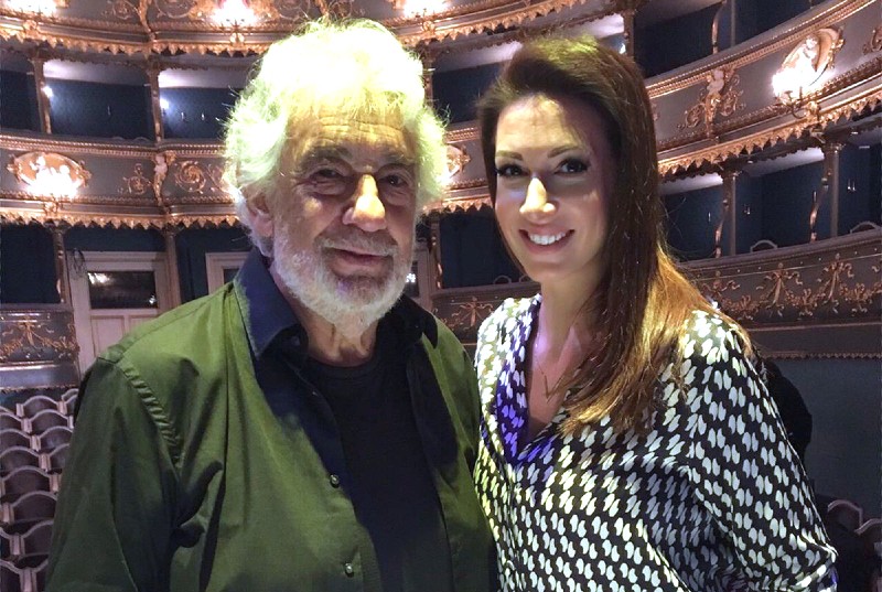 Štěpánka Pučálková a Plácido Domingo (zdroj Štěpánka Pučálková)