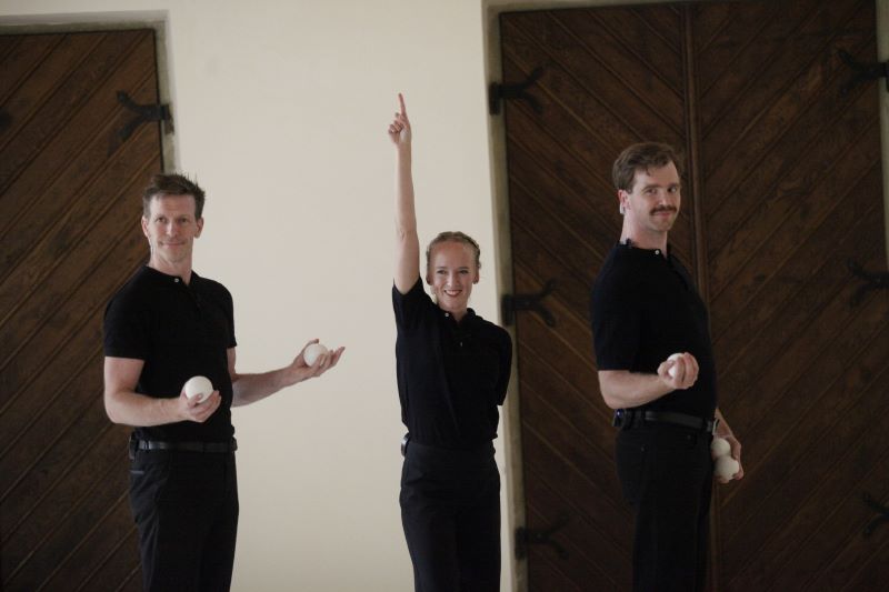 Tall Tales Company na jednom ze stanovišť (foto Dragan Dragin, KoresponDance 2023)