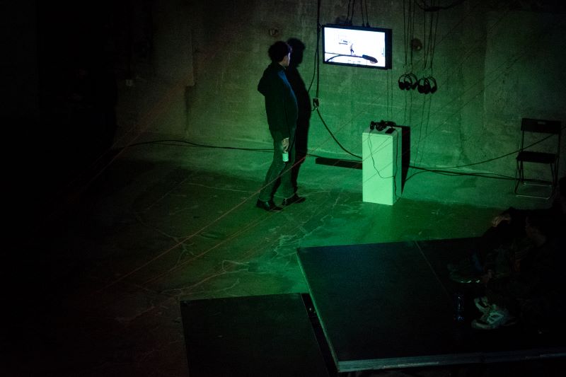 Y Events: Sweat & Fire (instalace Adiny Maliny, foto Petra Kupcová, Divadlo X10)