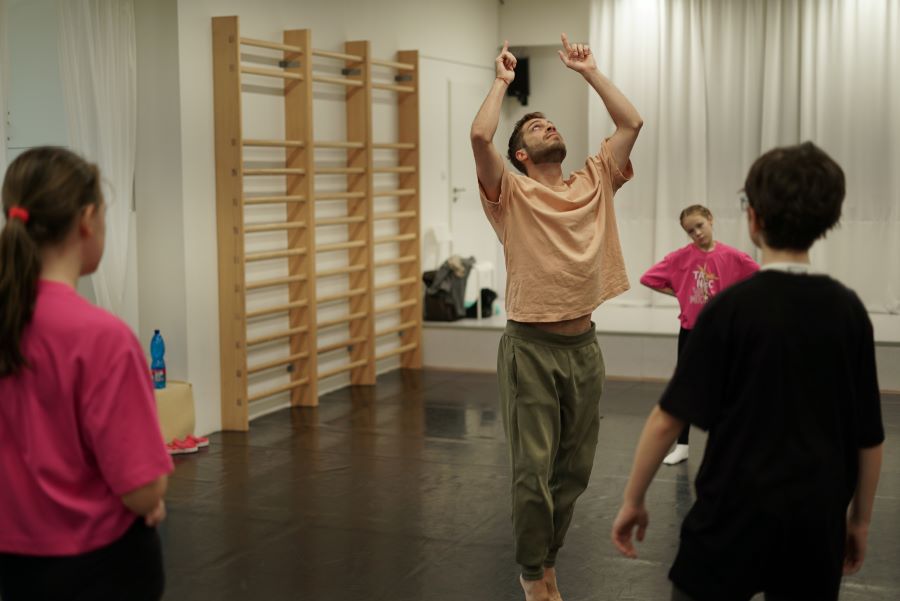 Z workshopů s Filipem Staňkem (foto Kamila Stolařová)