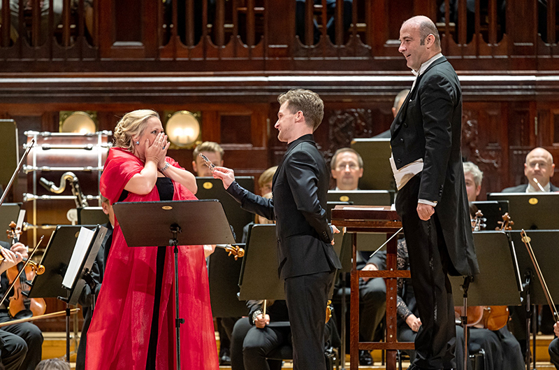 Diana Damrau & Petr Nekoranec: Bell & Bel canto, 8. listopadu 2022, Obecní dům, Smetanova síň – Diana Damrau a Petr Nekoranec (foto Petr Dyrc)