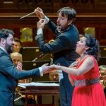 Yusif Eyvazov, Michelagelo Mazza, Anna Netrebko (zdroj Nachtigall Artists, foto Petr Dyrc)