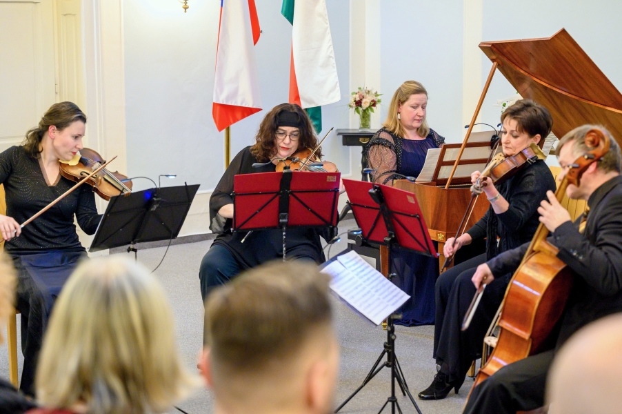 Musica Florea: Znamenitý klavírista Václav Jan Křtitel Tomášek, 11. ledna 2024, Vysočanská radnice, Praha (zdroj Musica Florea, foto Petr Dyrc)