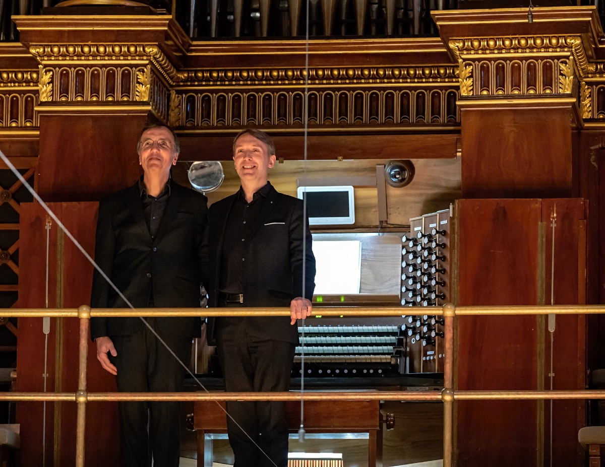Olivier Latry, Éric Le Sage – Mistři kláves, 17. prosince 2022 (zdroj Symfonický orchestr hl. m. Prahy FOK, foto Petr Dyrc)