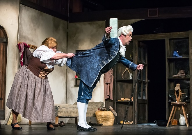 V.Hřímalý: Zakletý princ - Dagmar Volfová (Marta Knejpková), Michal Pavel Vojta (Kosma Damián Brk) - JD 2016 (foto Michal Siroň)
