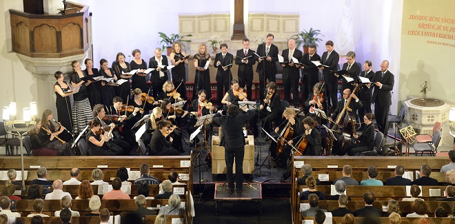 Collegium 1704: Bach - Zelenka - Collegium 1704, Collegium Vocale 1704, Václav Luks Svatováclavský hudební festival 2016 (foto Ivan Korč)