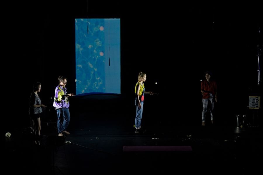 Lucie Páchová: Approximate – Lucie Páchová, Jana Vondrů, Anežka Nováková, Kristýna Švihálková, 28. června 2022, festival New Opera Days Ostrava (zdroj Ostravské centrum nové hudby)