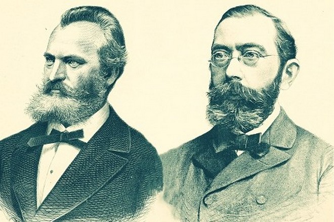 Architekti Rudolfina Josef Zítek a Josef Schulz (zdroj rudolfinum.cz)