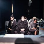 Giacomo Puccini: Gianni Schicchi – Jana Sýkorová, Zdeněk Plech, Jana Šrejma Kačírková, foto ze zkoušky (zdroj Národní divadlo, foto Ilona Sochorová)