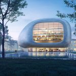 Vizualizace nové koncertní síně v Ostravě (foto Studio Steven Holl Architects plus Architecture Acts)