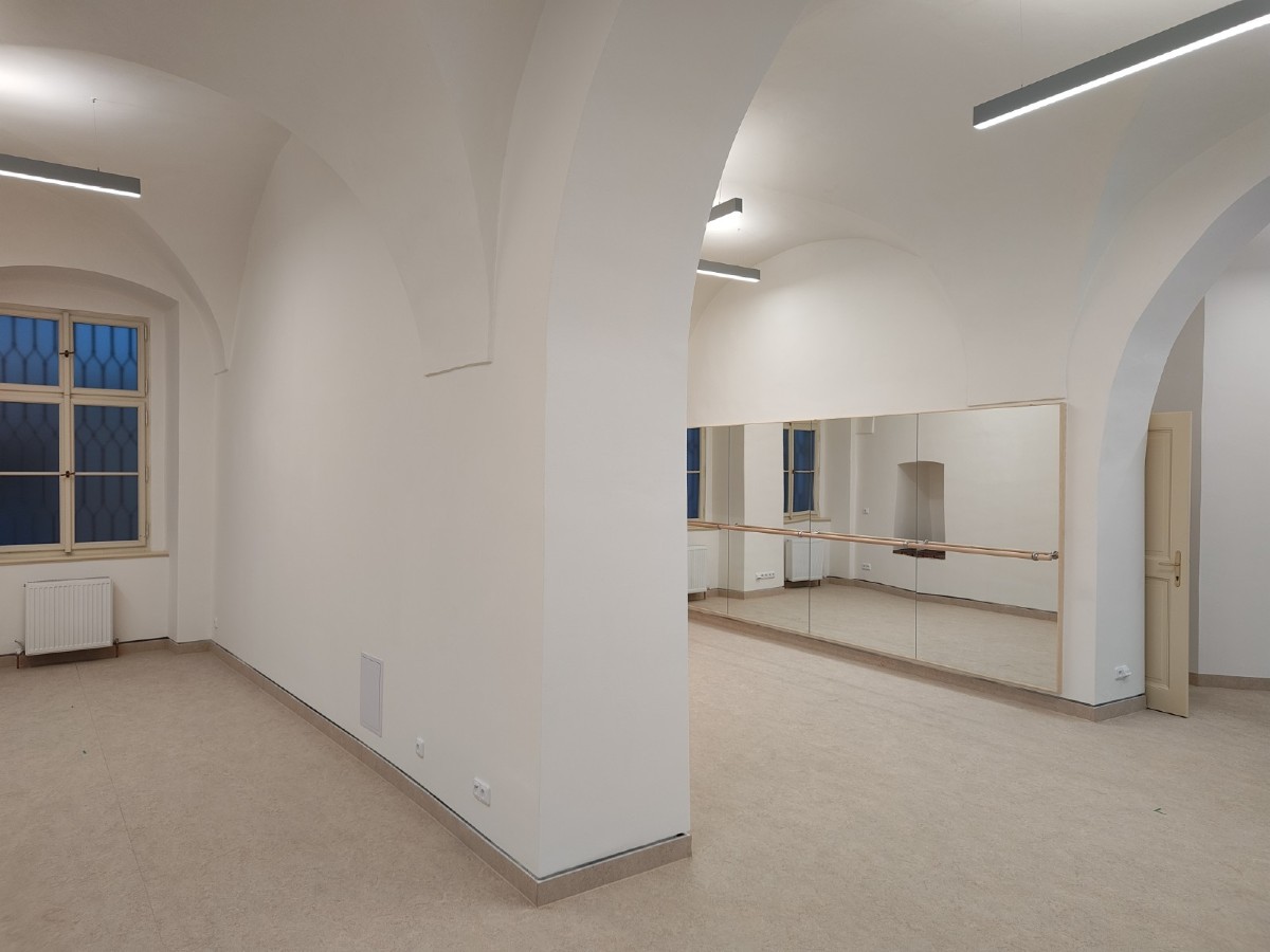 Centrum fyzioterapie Baletu ND těsně před dokončením (zdroj Národní divadlo)