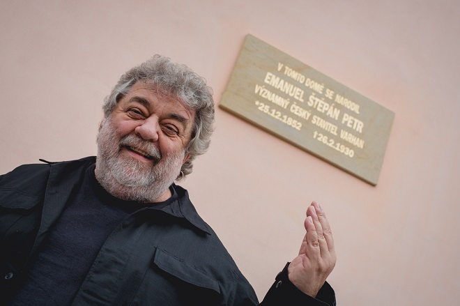 Odhalení pamětní desky Emanuela Štěpána Petra - Oskar Petr - 24.7.2016 Opočno (foto Honza Ježdík)