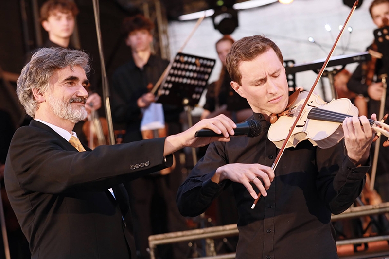 Gala koncert Festivalu Otakara Ševčíka,13. srpna 2022 – Martin Myšička a Josef Špaček (zdroj Ševčíkova Akademie)