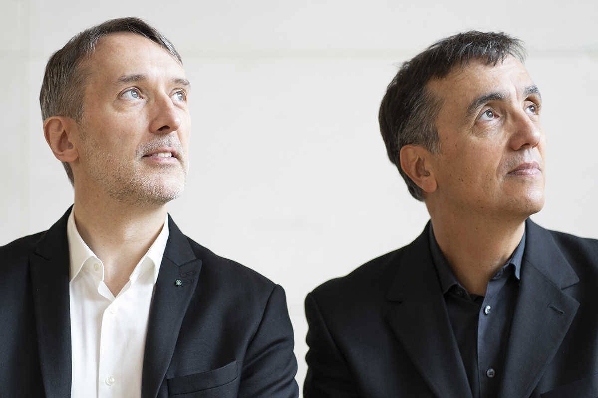 Olivier Latry a Éric Le Sage (foto Marie Rolland)