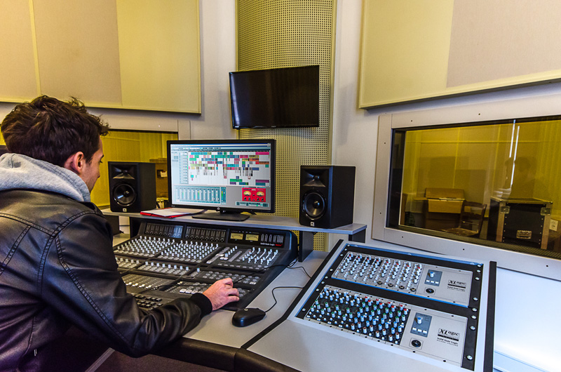 Nahrávací studio broumovského kláštera (foto Klášter Broumov)