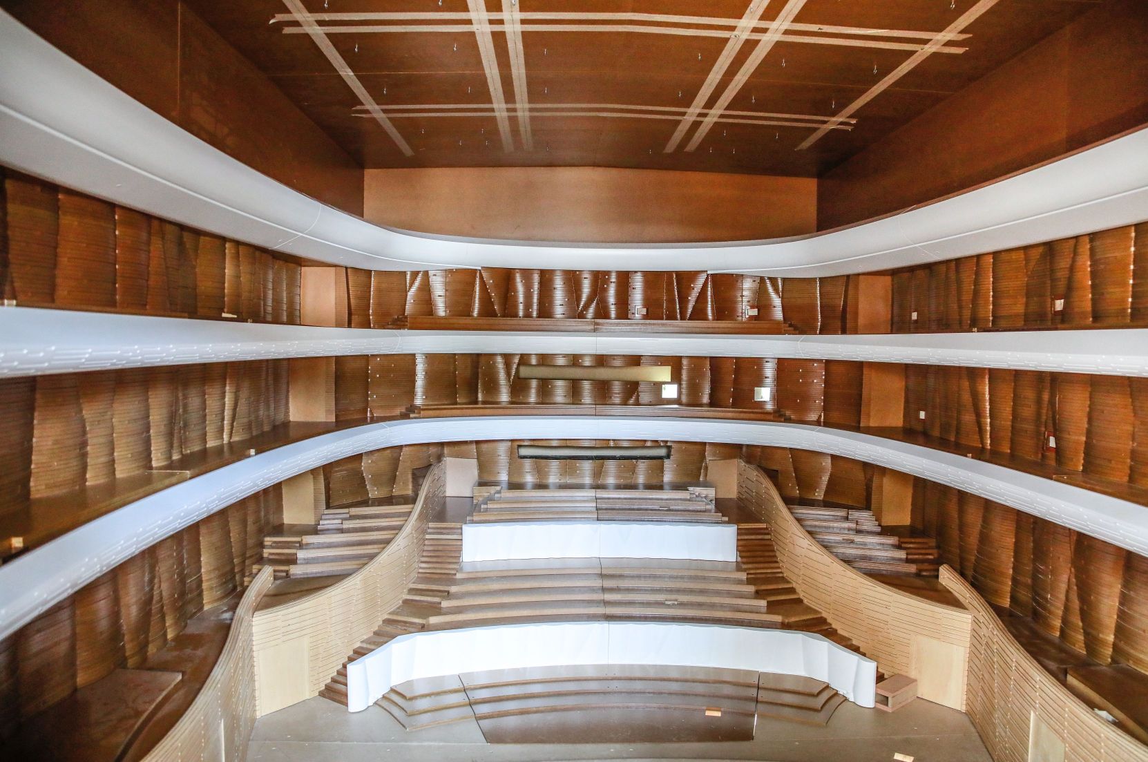 Akustický model sálu Janáčkova kulturního centra (foto Filharmonie Brno)