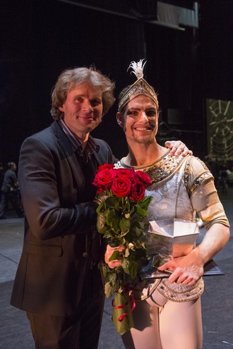 Riaditeľ Suomen Kansallisbaletti Kenneth Greve a Michal Krčmář (foto Mirka Kleemola)